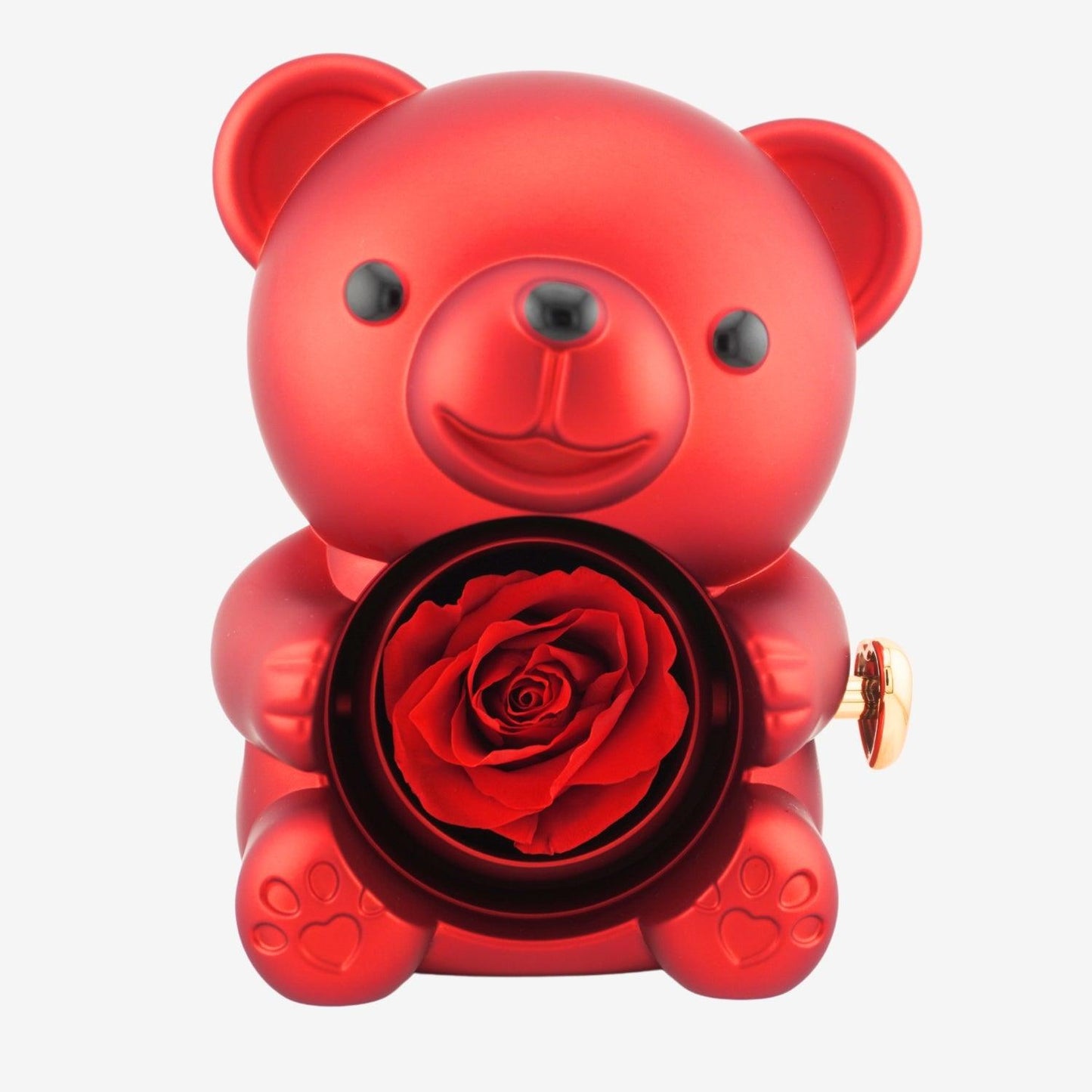 Eternal Rose Bear with Engraved Necklace