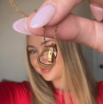 Eternal Rose Box with Engraved Necklace